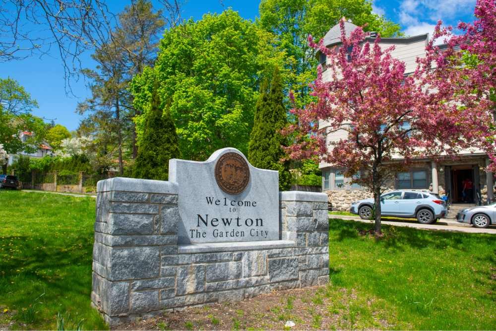 A view of Newton, Massachusetts (MA)