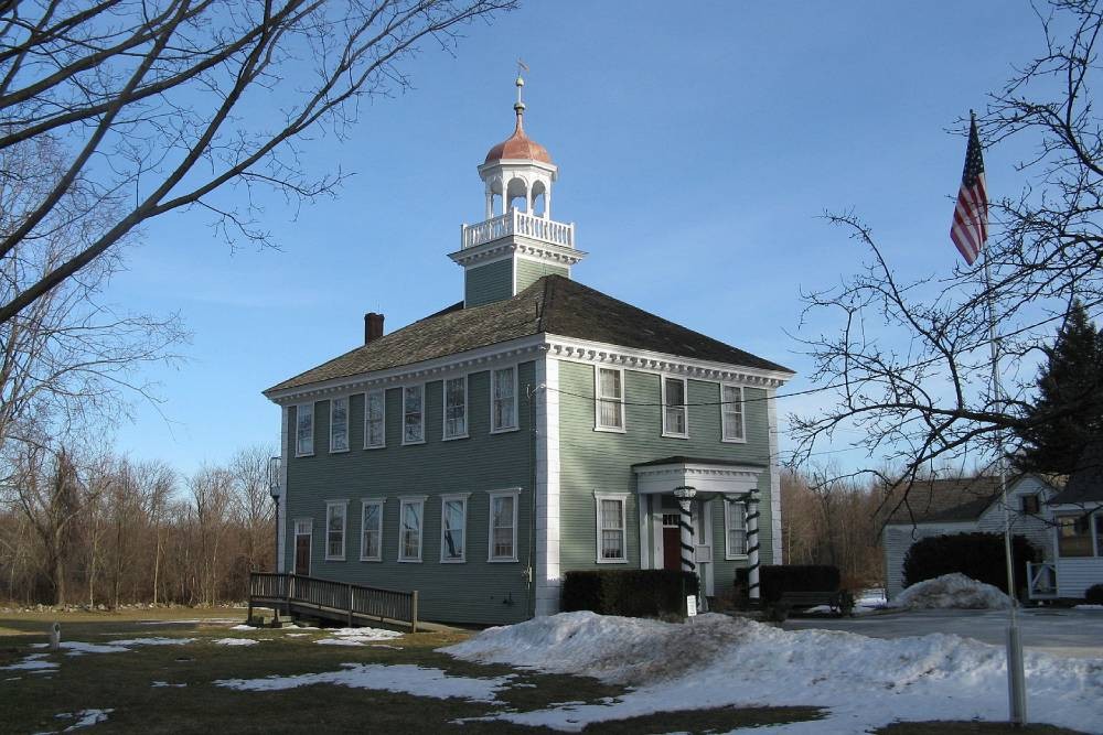 Old Westford Academy near Westford, MA, during the day